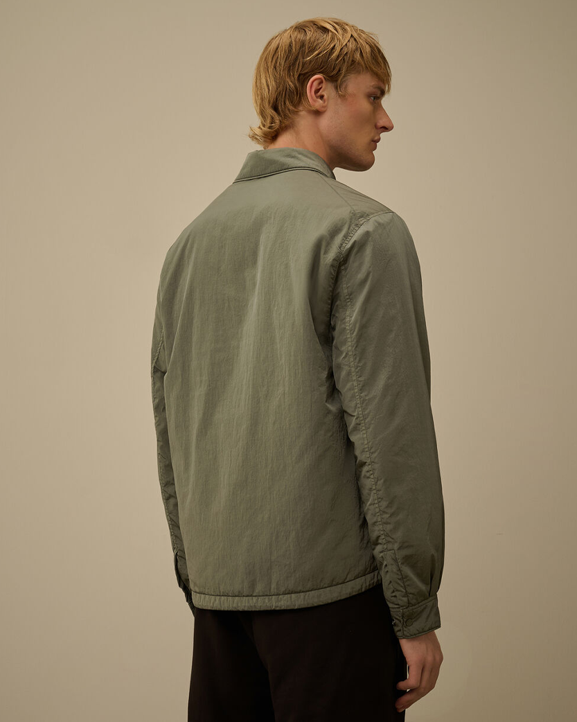 C.P. Company Chrome-R Lens Button Overshirt Gunmetal Grey