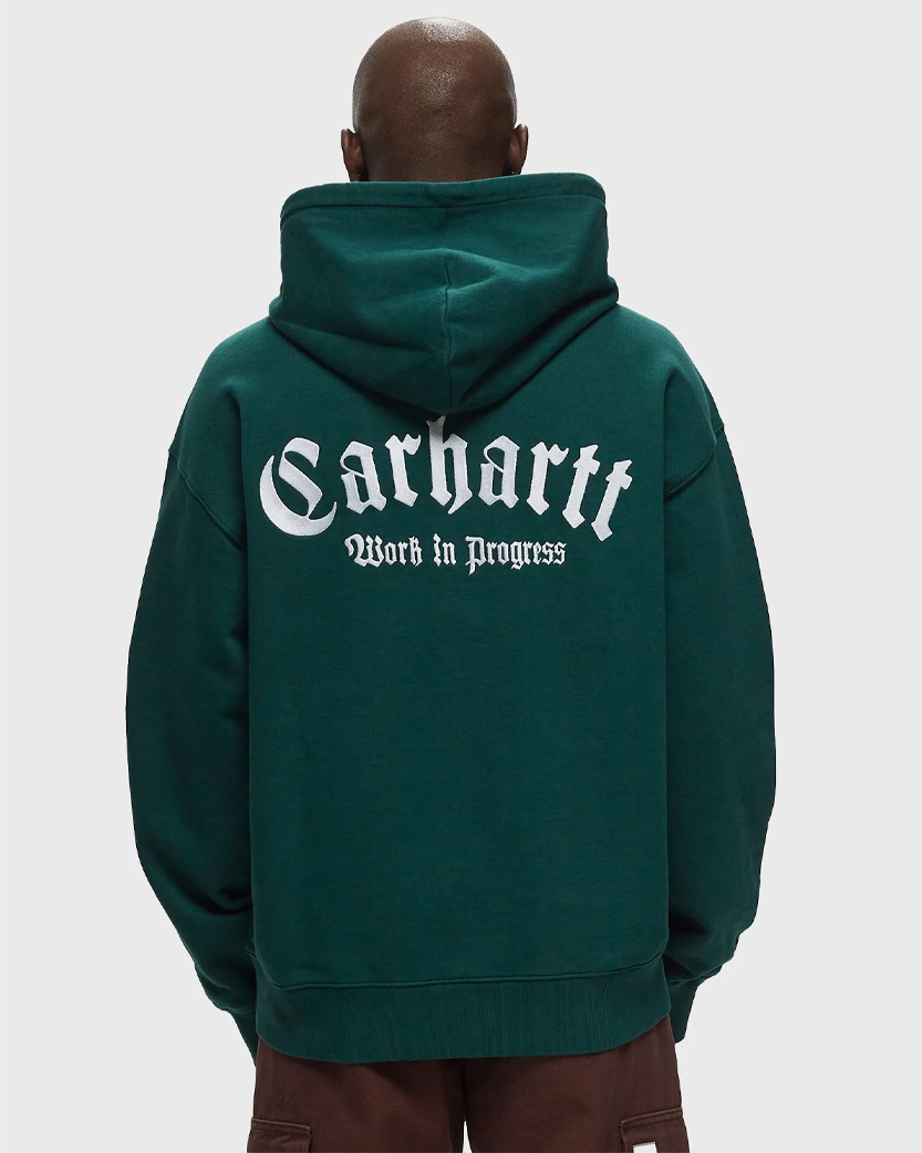 Carhartt WIP Onyx Script Hoodie Green