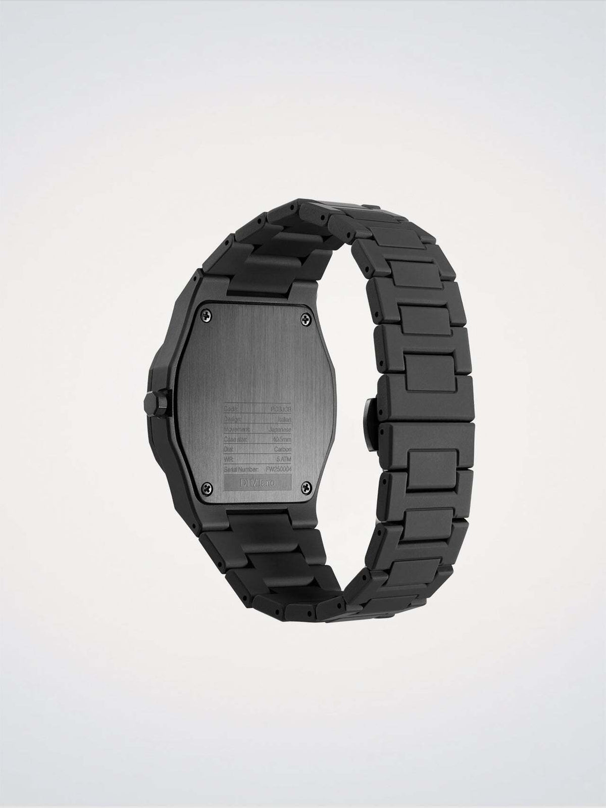 D1 Milano Poly Carbonium 40.5 mm Black PCBJCR