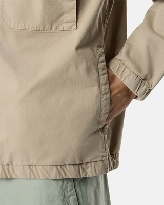 Stone Island 4100077 STRETCH ORGANIC COTTON TWILL Hooded Jacket Desert Beige