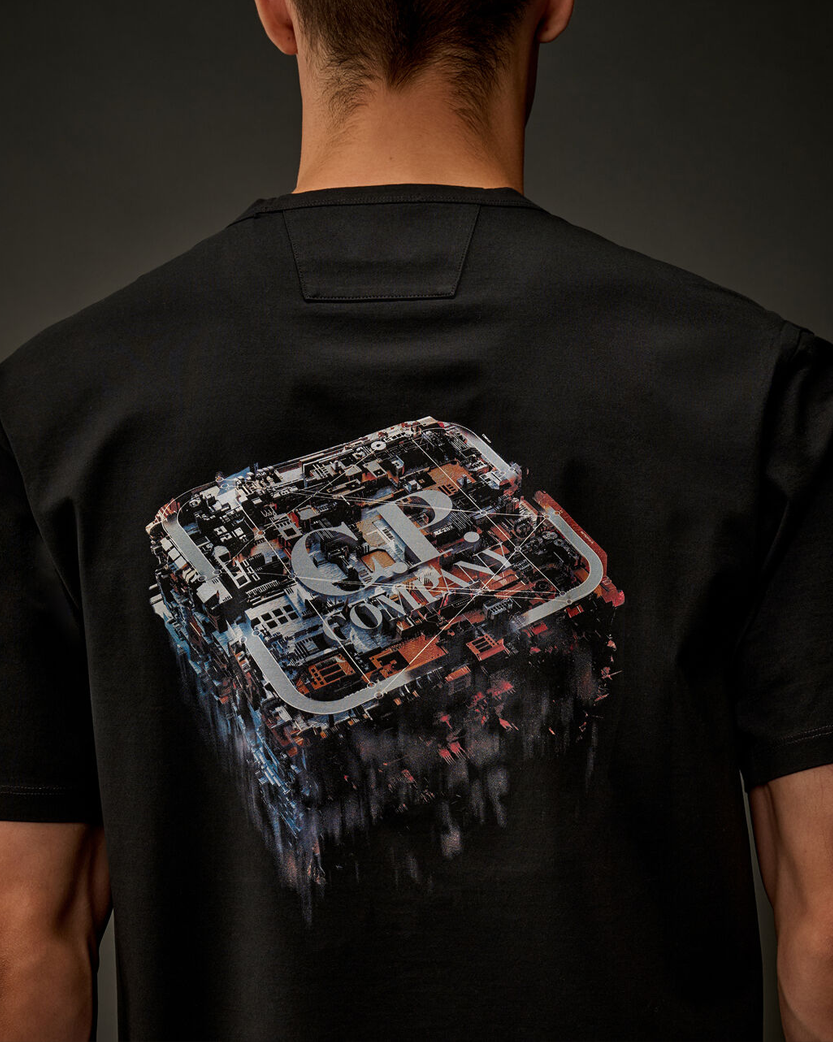 C.P. Company Metropolis Series Mercerized Jersey T-Shirt Black 19CLTS054A006370W
