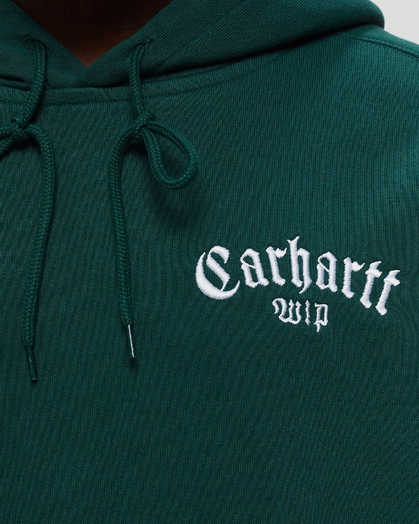 Carhartt WIP Onyx Script Hoodie Green