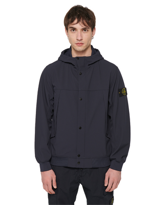 Stone Island 40227 Light Soft Shell-R Jacket Dark Blue