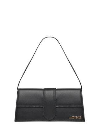 Jacquemus 'Le Grand Bambino' Leather Handbag Black Gold
