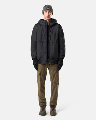 Stone Island 4100013 CRINKLE REPS NY RECYCLED NYLON Padded Jacket Black