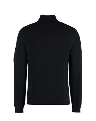 C.P. Company Wool Turtleneck Sweater Black 17CMKN257A006170A
