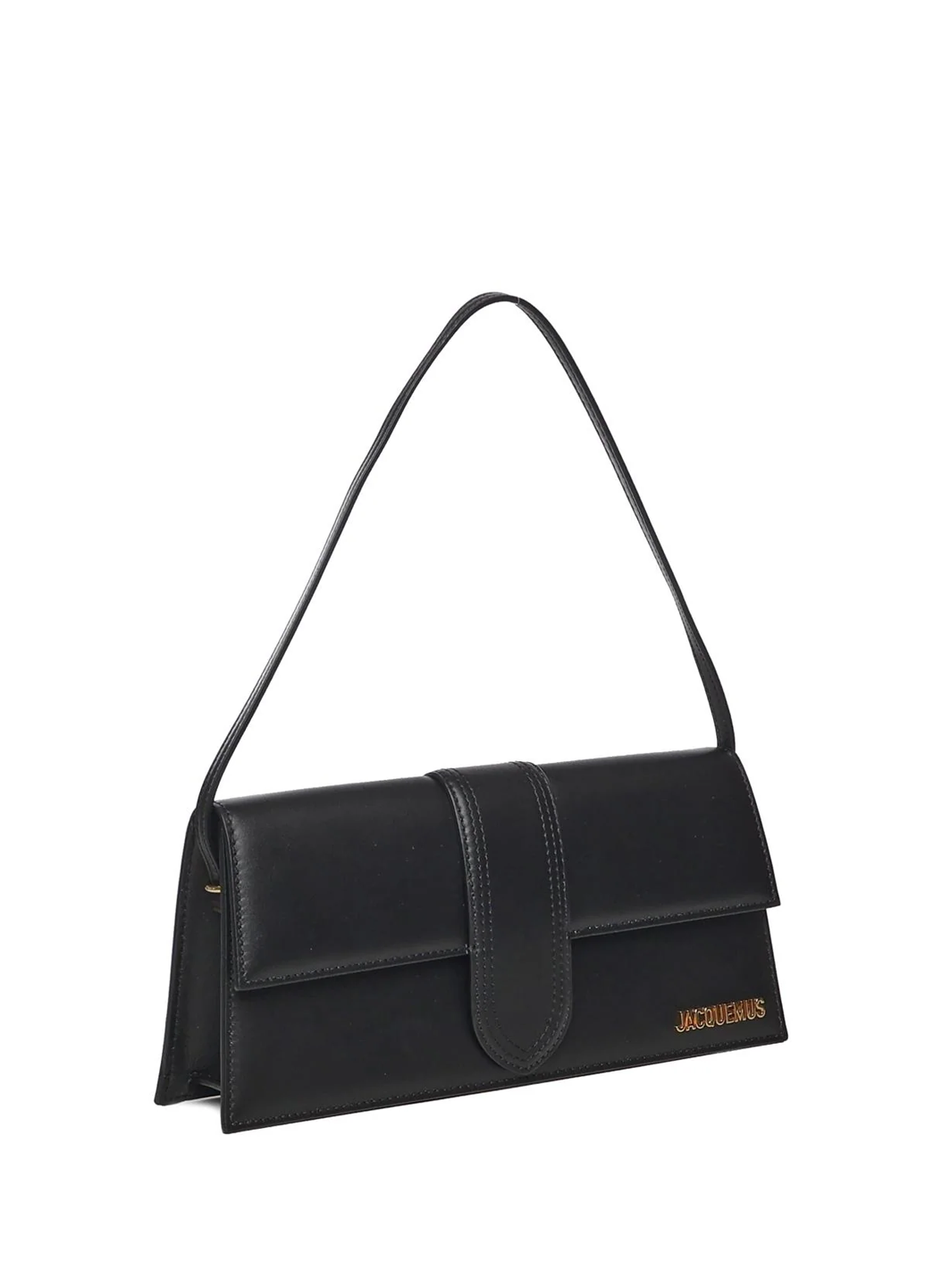 Jacquemus 'Le Grand Bambino' Leather Handbag Black Gold