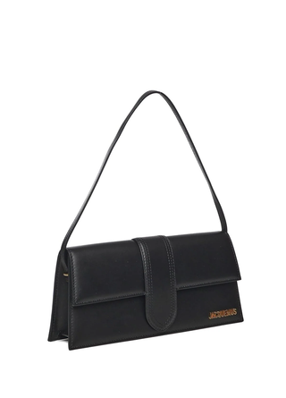 Jacquemus 'Le Grand Bambino' Leather Handbag Black Gold