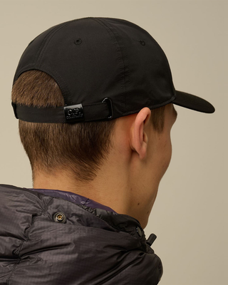 C.P. Company Gabardine Logo Cap Black 18CMAC282A006288A