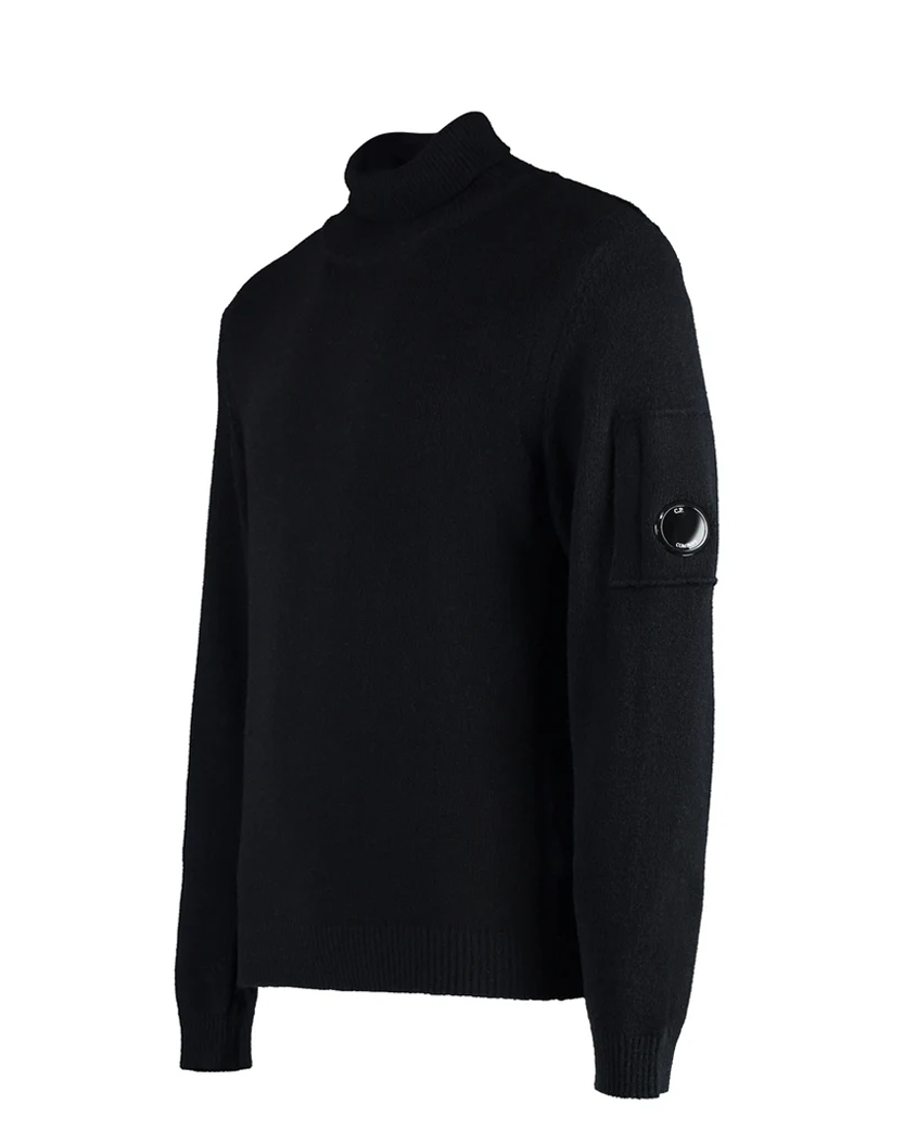C.P. Company Wool Turtleneck Sweater Black 17CMKN257A006170A