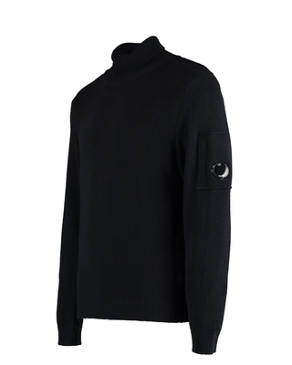 C.P. Company Wool Turtleneck Sweater Black 17CMKN257A006170A
