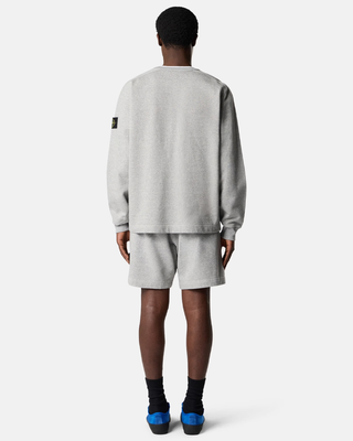 Stone Island 6200013 MELANGE FLEECE Loose Shorts Grey