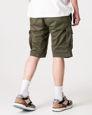 C.P. Company Stretch Sateen Cargo Lens Shorts Dried Herb Green 20CMBE746A005694G
