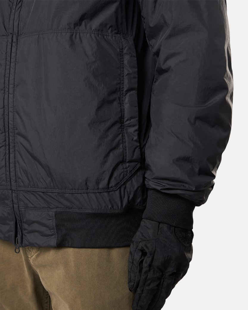 Stone Island 4100013 CRINKLE REPS NY RECYCLED NYLON Padded Jacket Black