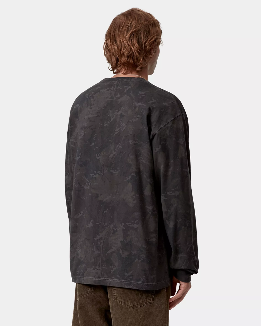 Carhartt WIP L/S Camo Combi T-Shirt Green / Graphite