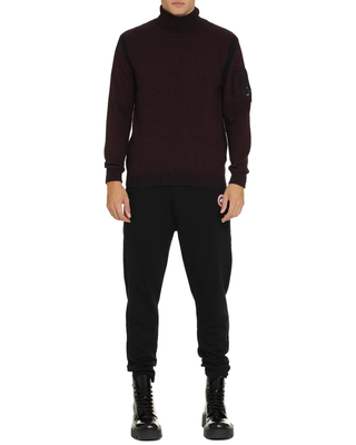 C.P. Company Wool Turtleneck Sweater Red Purple 17CMKN257A006170A