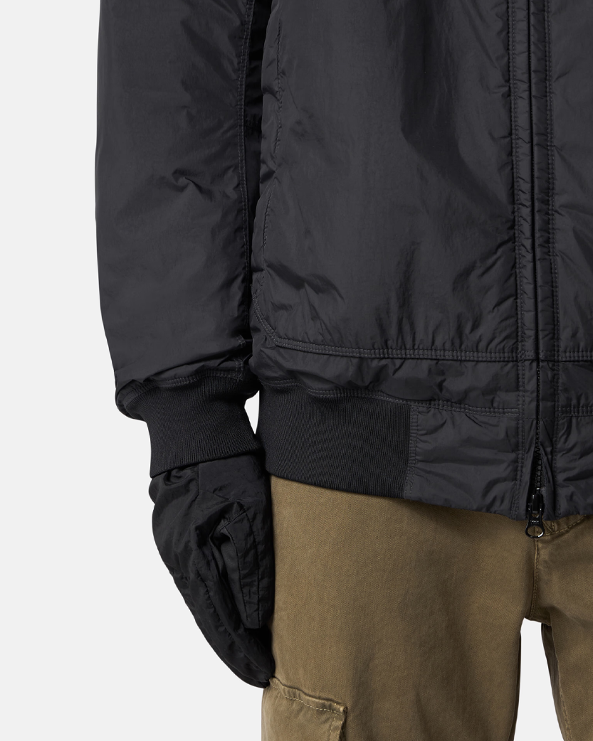 Stone Island 4100013 CRINKLE REPS NY RECYCLED NYLON Padded Jacket Black