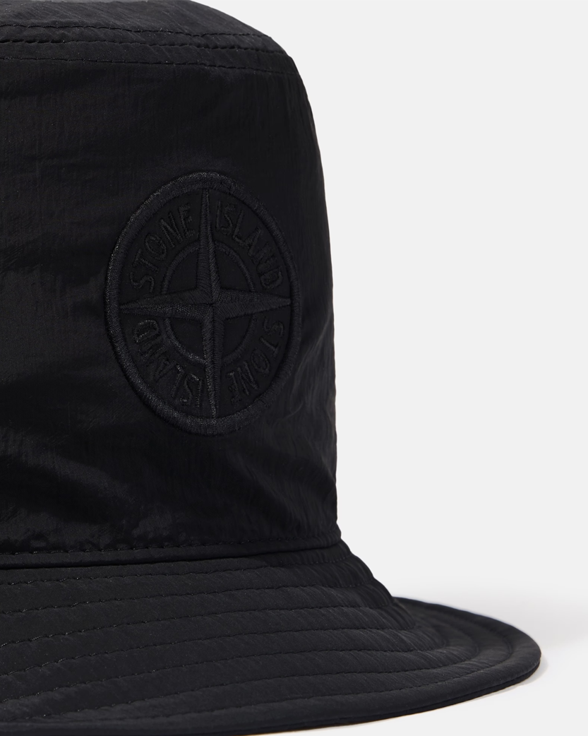 Stone Island 9100012 NYLON METAL IN ECONYL® Bucket Hat Black