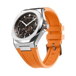 D1 Milano Skeleton Rubber Bracelet 41.5 mm Slice Orange SKRJ16