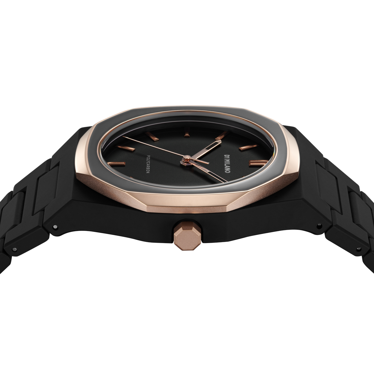D1 Milano Polycarbon Bracelet 40.5 mm Black Mesh PCBJ35
