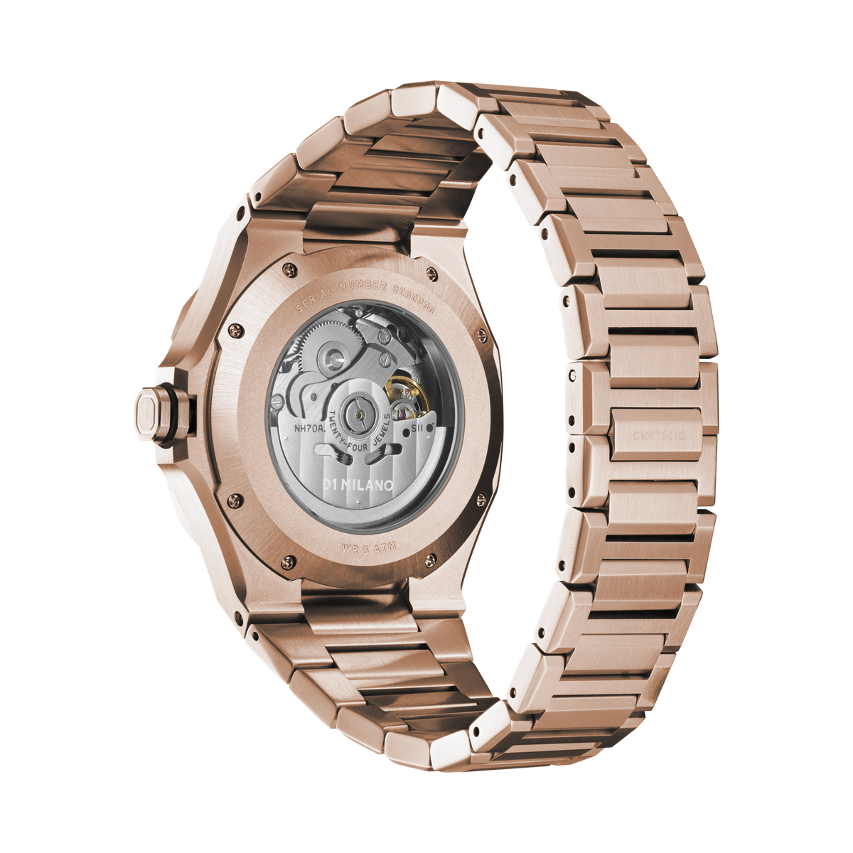 D1 Milano Skeleton Bracelet 41.5 mm Rose Gold SKBJ12