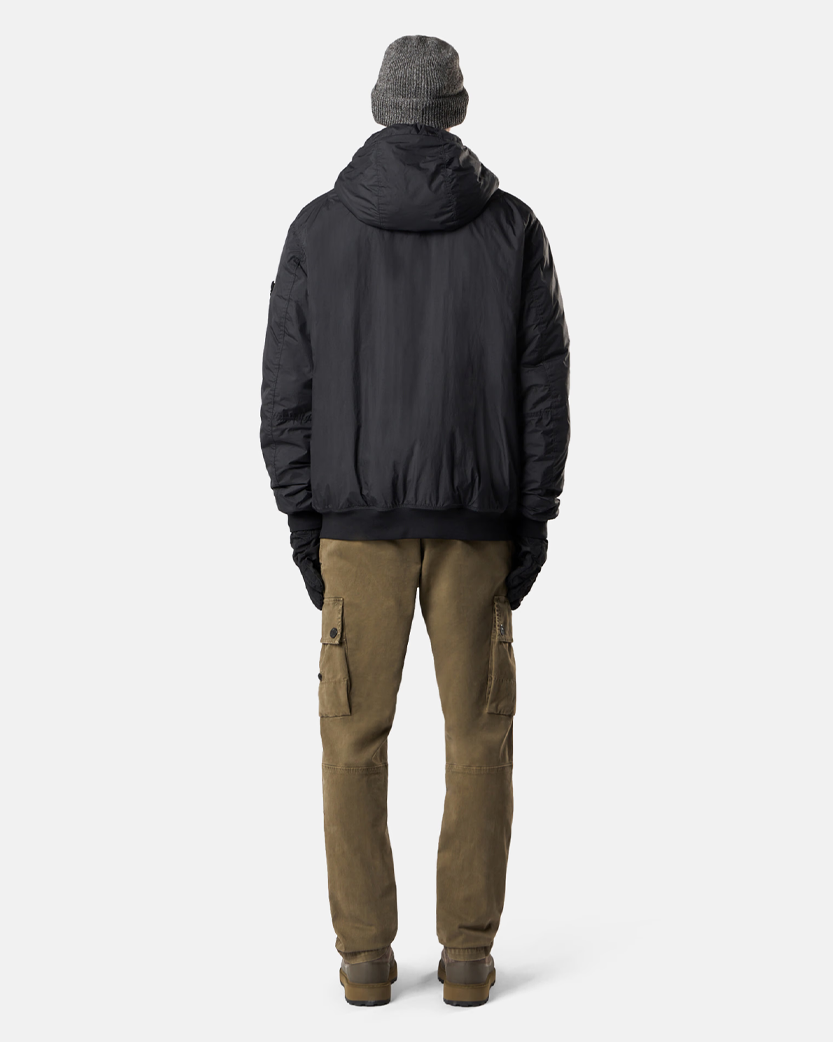 Stone Island 4100013 CRINKLE REPS NY RECYCLED NYLON Padded Jacket Black