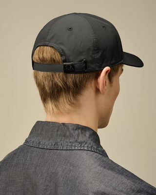 C.P. Company Chrome-R Logo Cap Black RCCMAC749A110545A