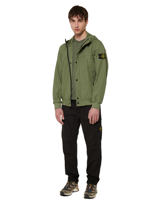 Stone Island 40227 Light Soft Shell-R Jacket Green