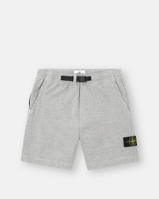 Stone Island 6200013 MELANGE FLEECE Loose Shorts Grey