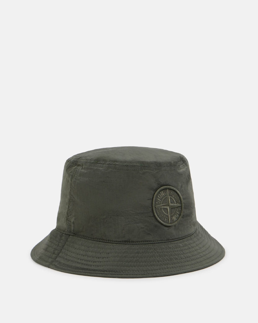 Stone Island 9100012 NYLON METAL IN ECONYL® Bucket Hat Musk Green