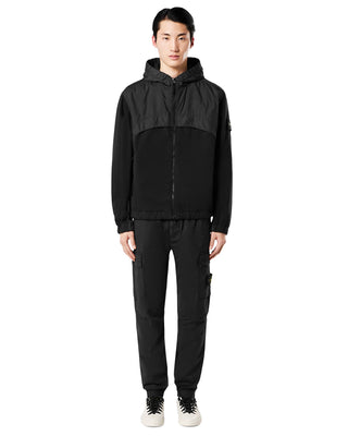 Stone Island 4100041 CRINKLE REPS R-NY Hooded Jacket Black