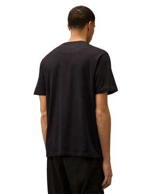 C.P. Company 30/1 Jersey Logo Patch T-Shirt Navy Blue 18CMTS031A005100W
