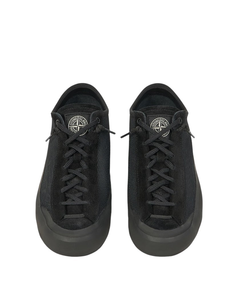 Stone Island S100010 POLY MESH Compass Patch Sneakers Black