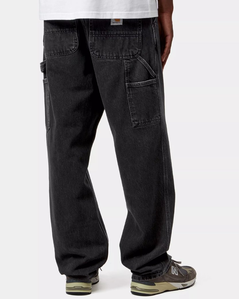 Carhartt Wip Single Knee Pants Stone Washed Black