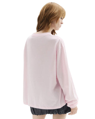 Ganni Fruit Long-Sleeve Chalk Pink