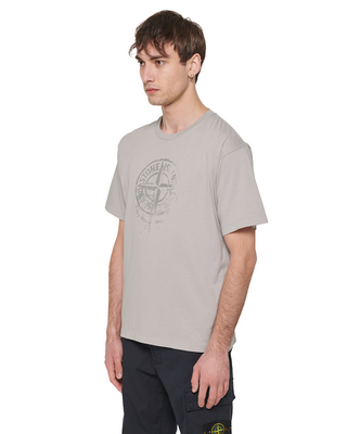 Stone Island 2RC87 Logo Fade T-shirt Grey