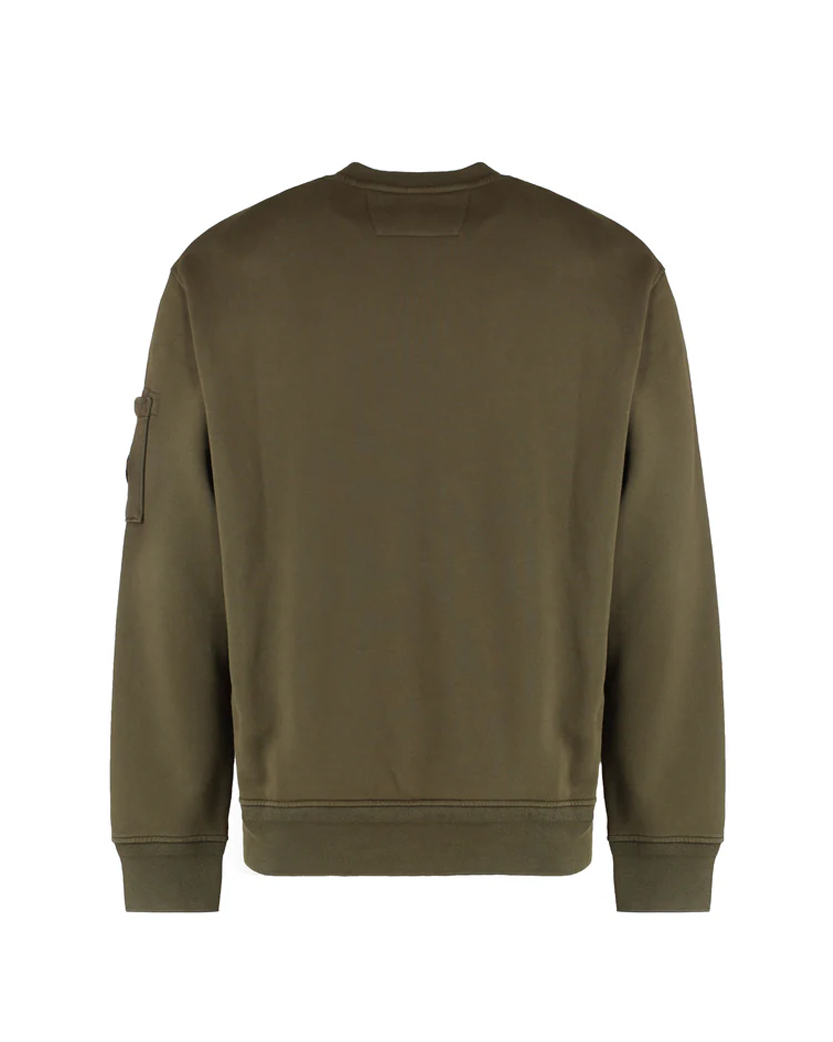 C.P. Company Cotton Crew-Neck Sweatshirt Green 18CMSS098A110044G
