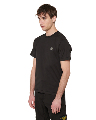 Stone Island 24113 Logo Patch T-shirt Black