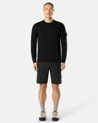 Stone Island 5100071 LIGHT PURE RWS WOOL Sweater Black