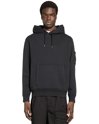 C.P. Company Lens Cotton Hoodie Black 20CMSS037A110044G