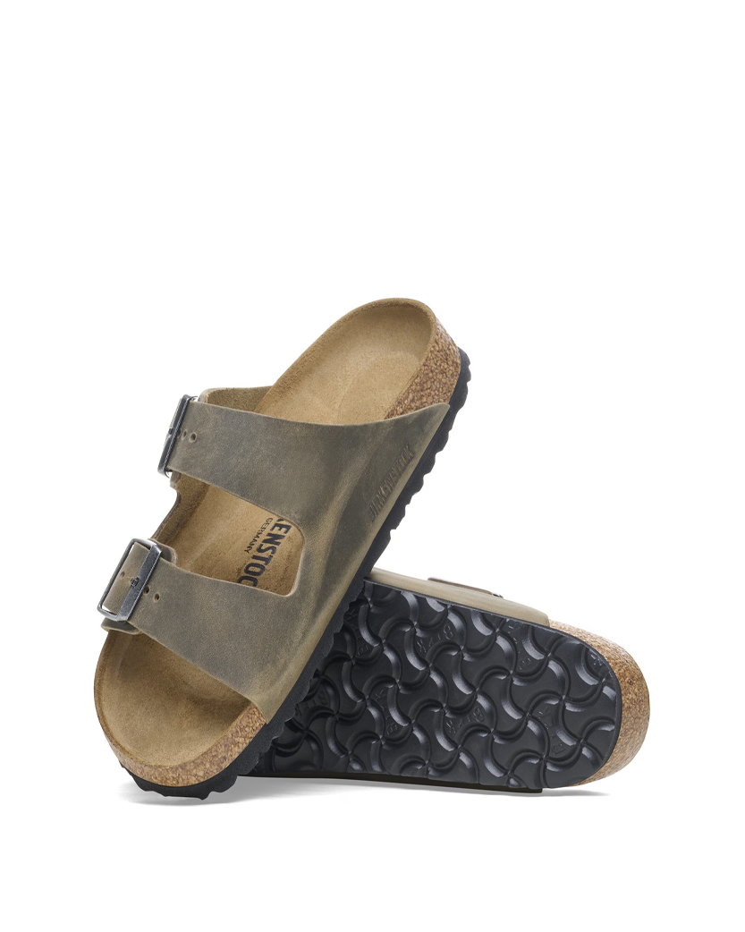 Birkenstock Arizona Oiled Leather Faded Khaki 1027039