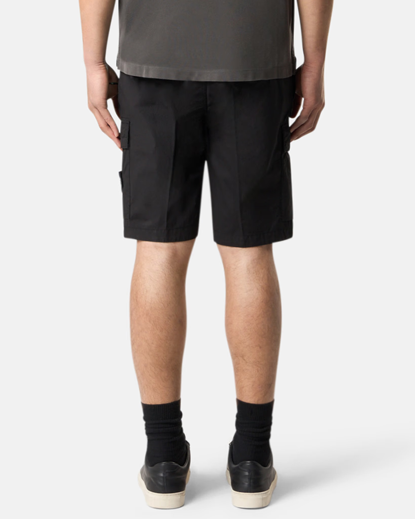 Stone Island L100L08 STRETCH COTTON TELA 'PARACADUTE Cargo Bermuda Shorts Black