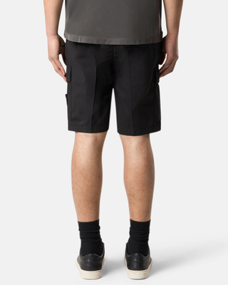 Stone Island L100L08 STRETCH COTTON TELA 'PARACADUTE Cargo Bermuda Shorts Black