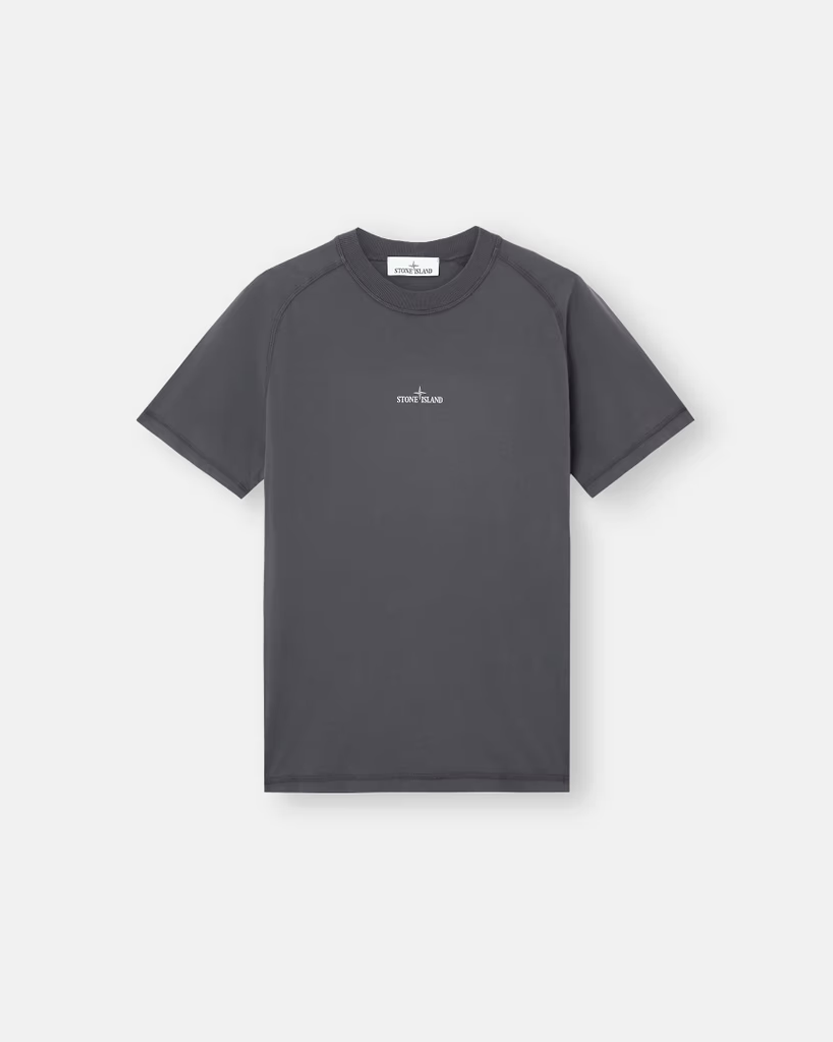 Stone Island 2100020 Organic Cotton 'Institutional One' print T-Shirt Grey