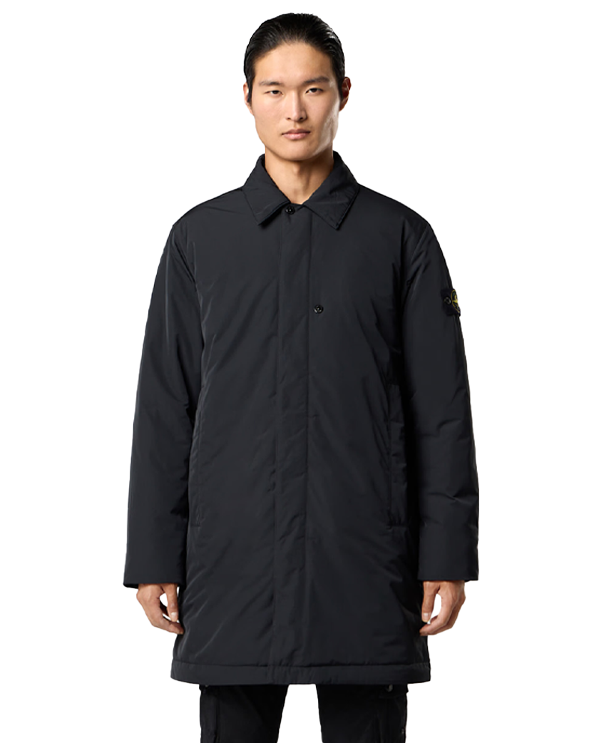 Stone Island 7100007 MICRO TWILL Padded Coat Black