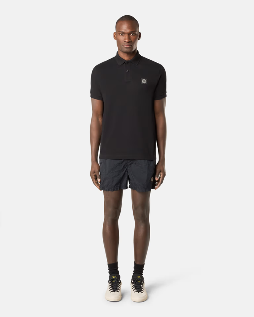 Stone Island B100006 Nylon Metal Short Swim Trunks Navy Blue