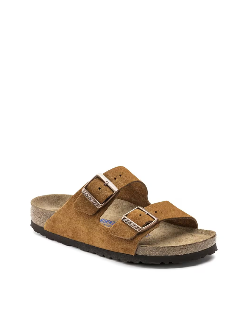 Birkenstock Arizona Suede Slides Brown 1009527