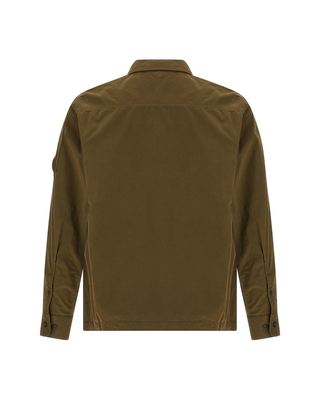 C.P. Company Gabardine Zip Overshirt Green RCCMOS705A110143G