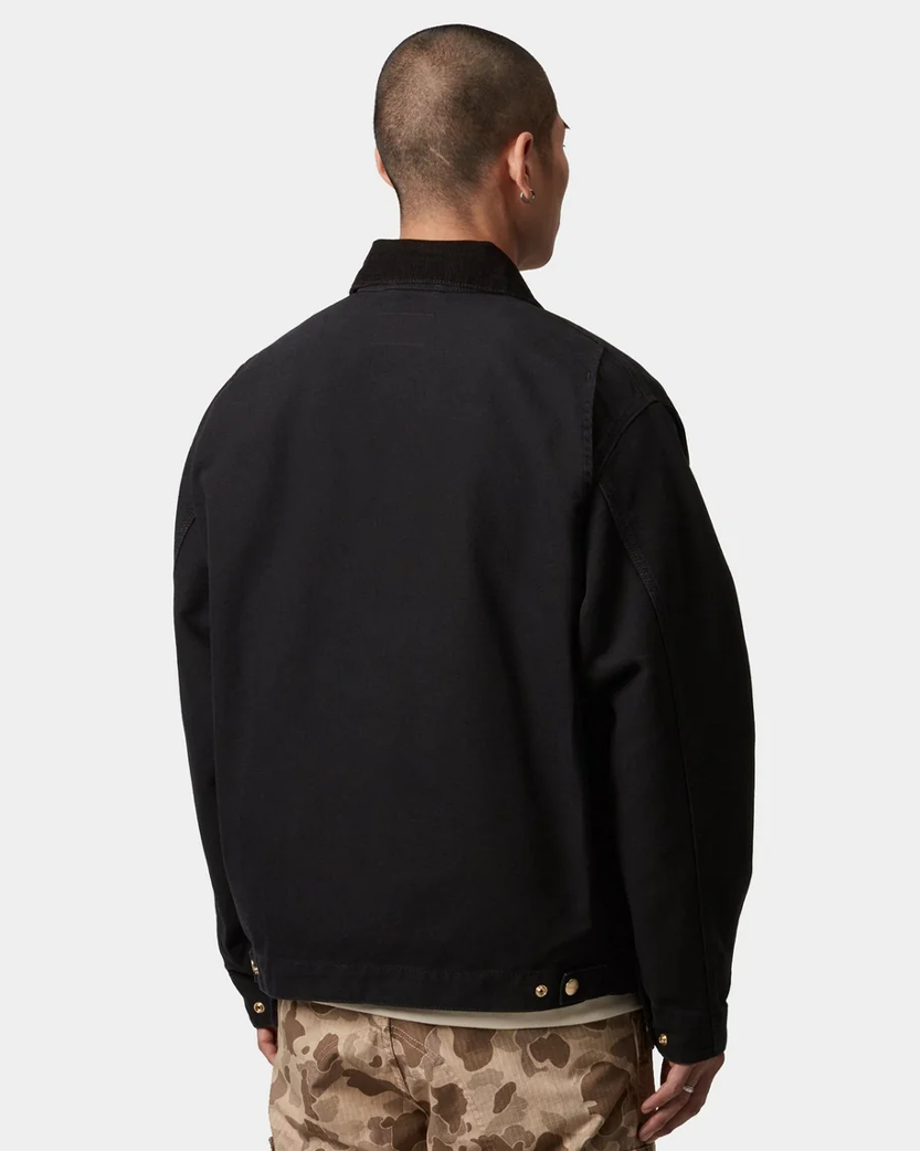 Carhartt WIP OG Detroit Jacket (Spring) Aged Canvas Black