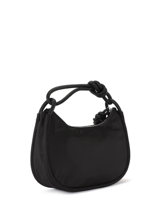 Ganni Knot Baguette Handbag Black